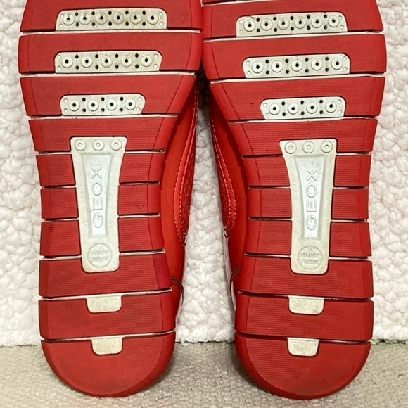 Geox Womens Respira Orange/Gold Casual Athletic Breathable Sneakers Shoes SZ 7 - Picture 10 of 12